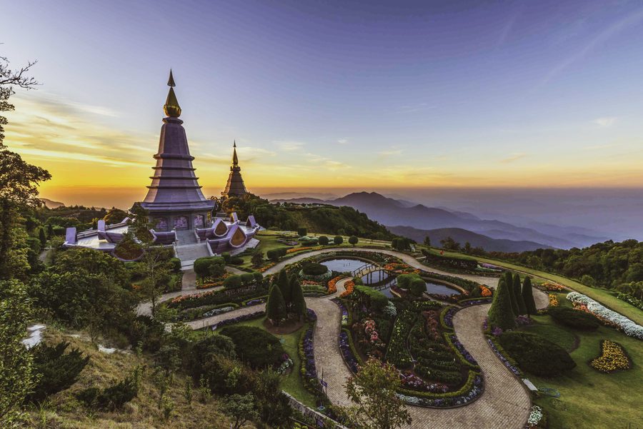 Montañas del norte de Tailandia, cerca de Chiang Mai